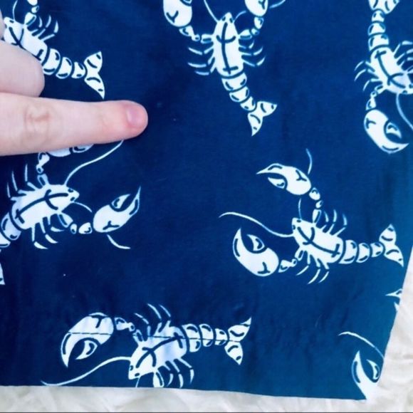 Lobster Print Swim Trunks - Picture 5 of 8